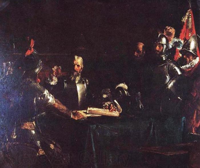Juan Luna The Blood Compact Norge oil painting art